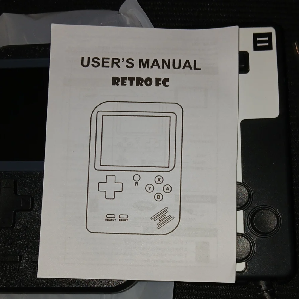 8 Bit Classic Handheld Game Console - Black